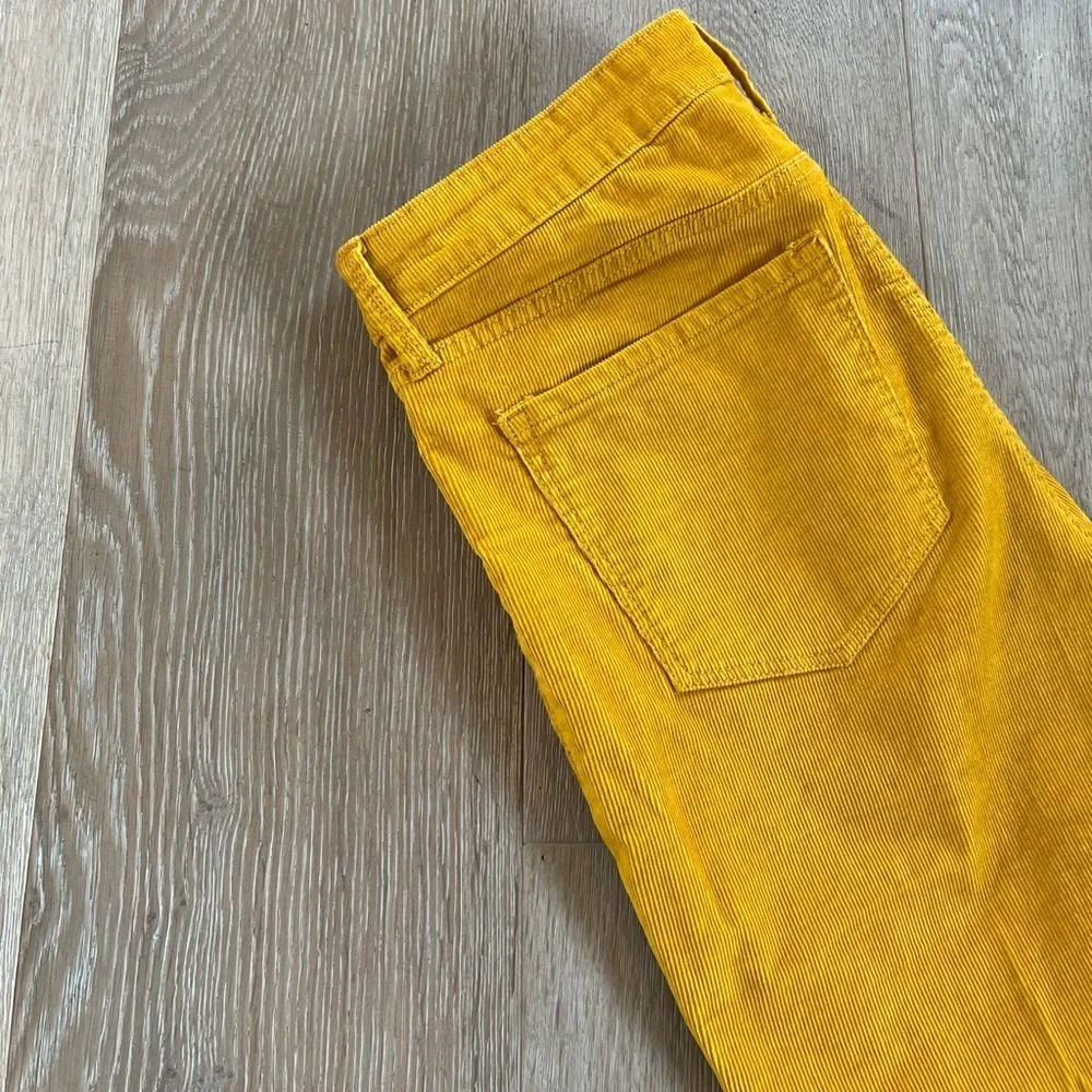 Old Navy Rockstar Super Skinny High Rise Mustard Yellow Corduroy Pants  Size 12